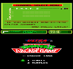 Teenage Mutant Ninja Turtles II: The Arcade Game (PlayChoice-10) Title Screen